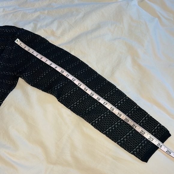 NWT THAKOON Lace Jacquard Mini Crewneck Sweater Black XL - Picture 9 of 9
